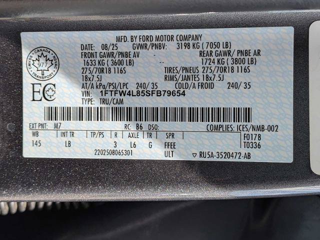 Certified 2025 Ford F150 Tremor w/ Bed Utility Package AWD/4WD image 30