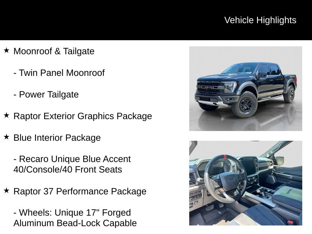 Certified 2023 Ford F150 Raptor w/ Raptor 37 Performance Package AWD/4WD image 6