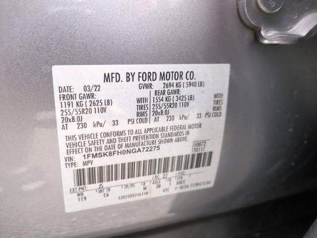 Certified 2022 Ford Explorer Limited w/ Equipment Group 301A AWD/4WD image 26