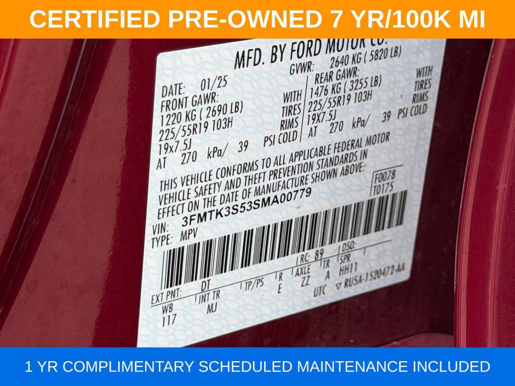 Certified 2025 Ford Mustang Mach-E Premium AWD/4WD image 32
