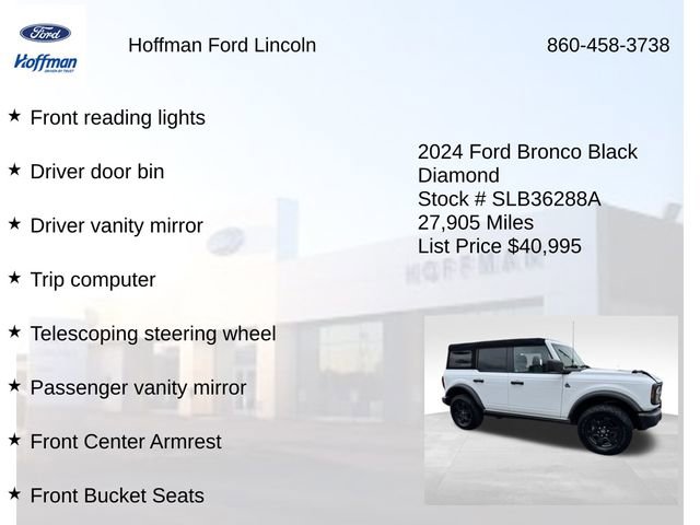 Certified 2024 Ford Bronco Black Diamond AWD/4WD image 29