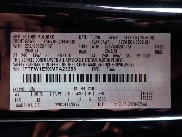 Certified 2021 Ford F150 XL w/ STX Appearance Package image 22