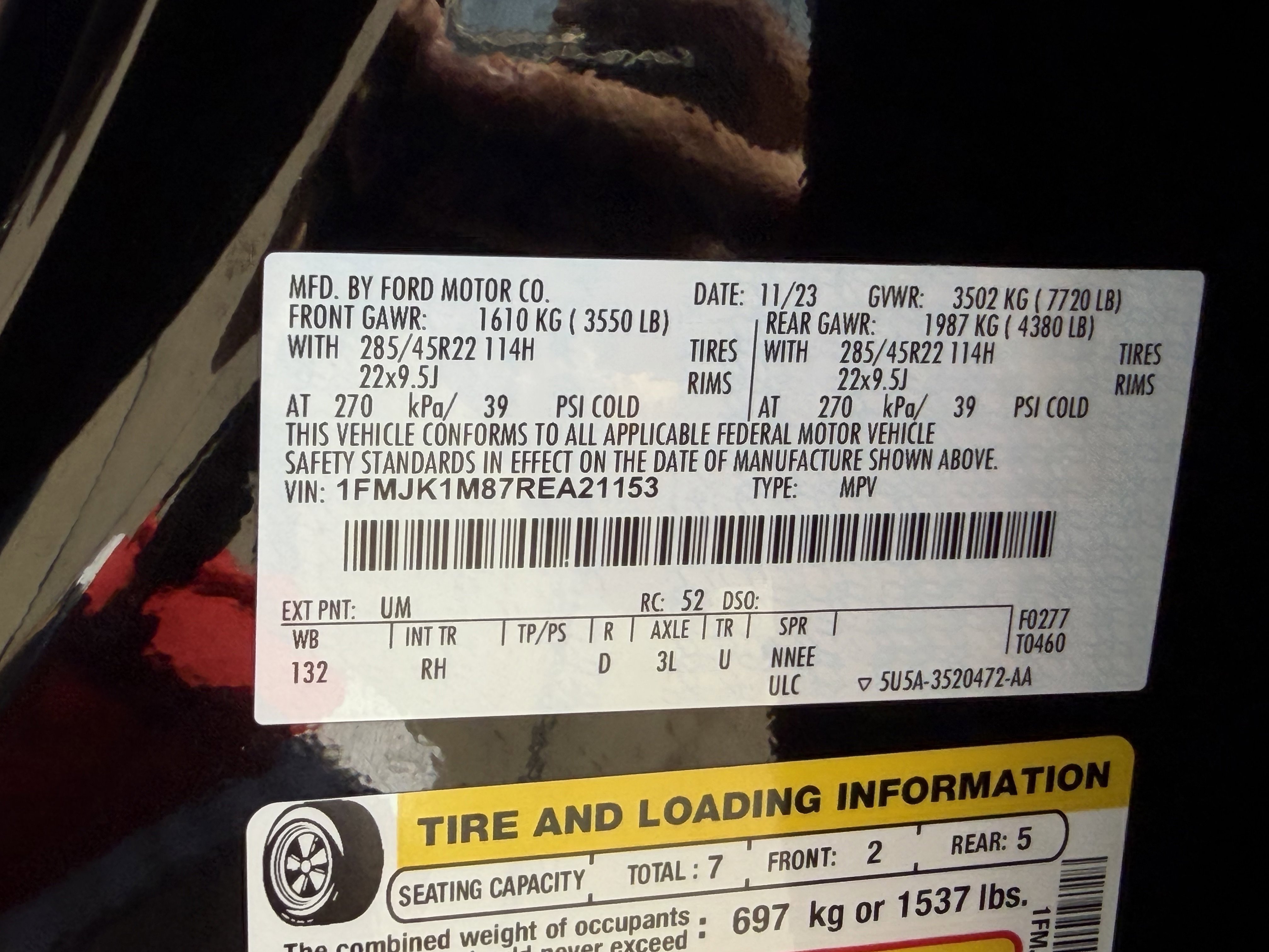 Certified 2024 Ford Expedition Max Platinum AWD/4WD image 37
