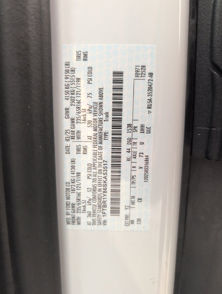 Certified 2025 Ford Transit 250 Low Roof w/ Exterior Upgrade Package RWD image 42