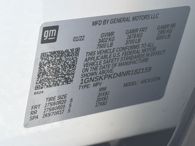 Used 2022 Chevrolet Tahoe Z71 w/ Luxury Package AWD/4WD image 36