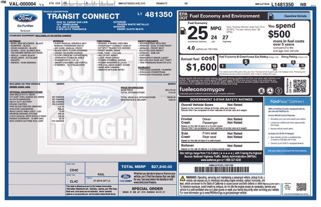 Certified 2020 Ford Transit Connect XL FWD image 21