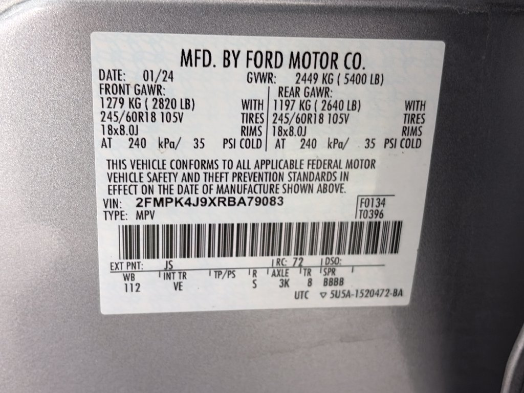 Certified 2024 Ford Edge SEL AWD/4WD image 9