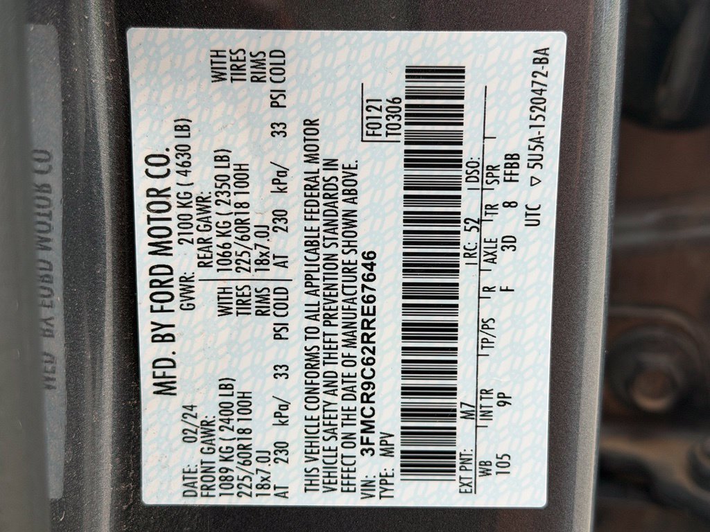 Certified 2024 Ford Bronco Sport Outer Banks w/ Tech Package AWD/4WD image 34