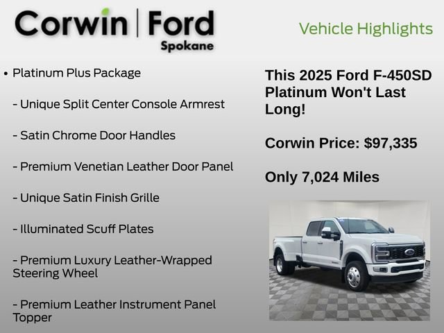 Certified 2025 Ford F450 Platinum w/ Platinum Plus Package image 12