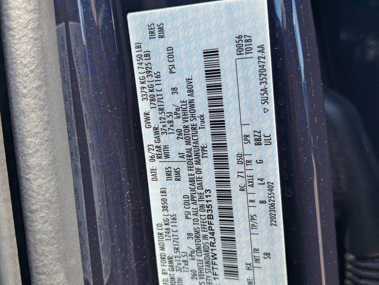 Certified 2023 Ford F150 Raptor w/ Equipment Group 802A Raptor R image 29