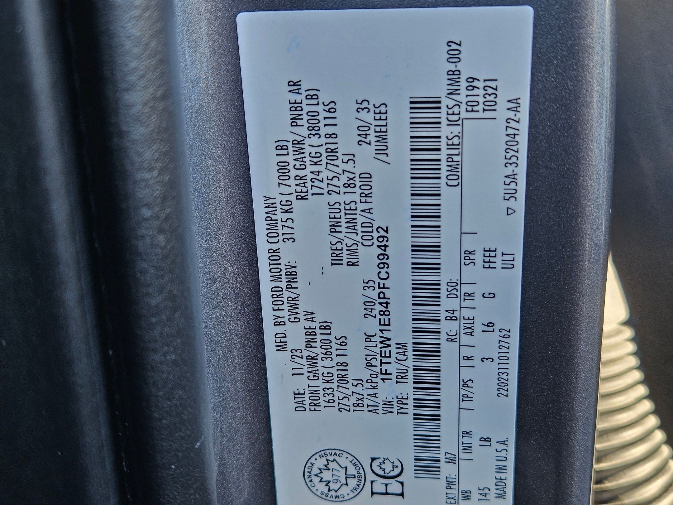 Certified 2023 Ford F150 Tremor AWD/4WD image 49
