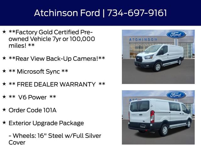 Certified 2023 Ford Transit 250 Low Roof w/ Exterior Upgrade Package RWD image 5
