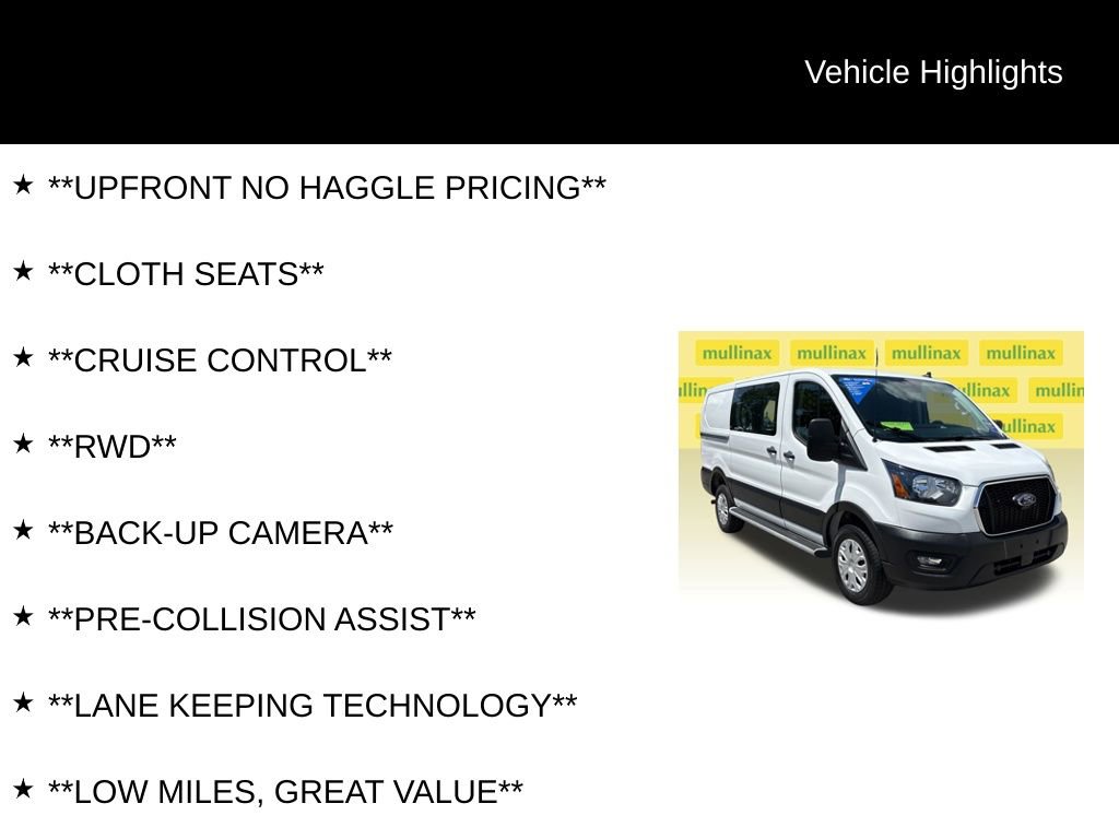Certified 2025 Ford Transit 250 Low Roof w/ Exterior Upgrade Package RWD image 12