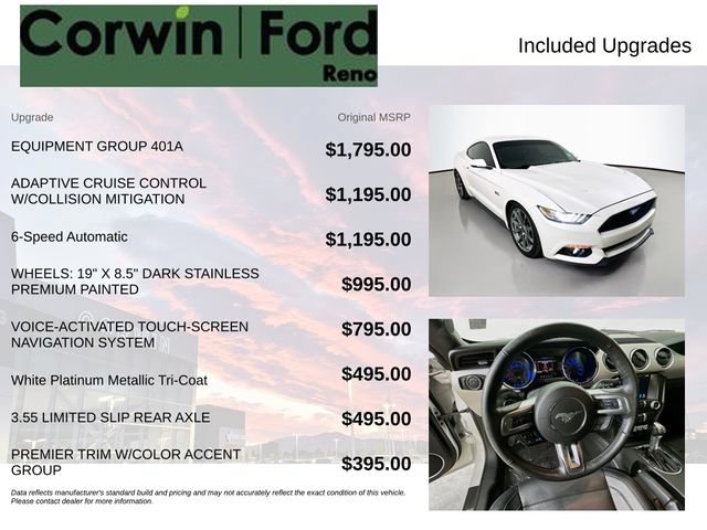 Certified 2017 Ford Mustang GT Premium w/ Equipment Group 401A RWD image 3