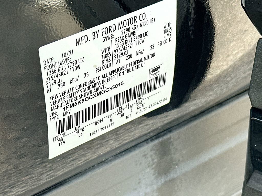 Certified 2021 Ford Explorer ST w/ Equipment Group 401A AWD/4WD image 27