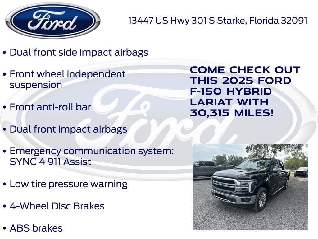 Certified 2025 Ford F150 Lariat w/ Equipment Group 501A Mid AWD/4WD image 23