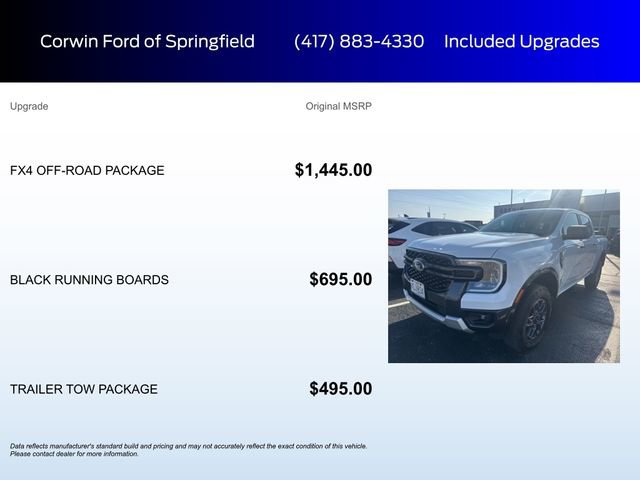 Certified 2024 Ford Ranger XLT w/ FX4 Off-Road Package image 6