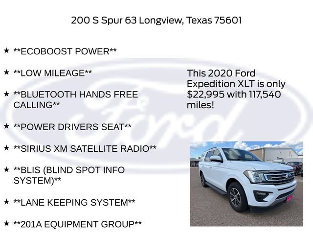 Certified 2020 Ford Expedition XLT w/ Equipment Group 201A RWD image 10