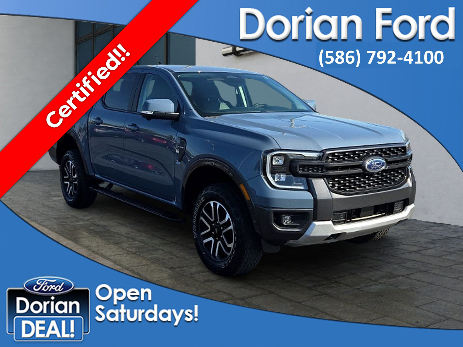 Certified 2024 Ford Ranger Lariat w/ FX4 Off-Road Package AWD/4WD image 1