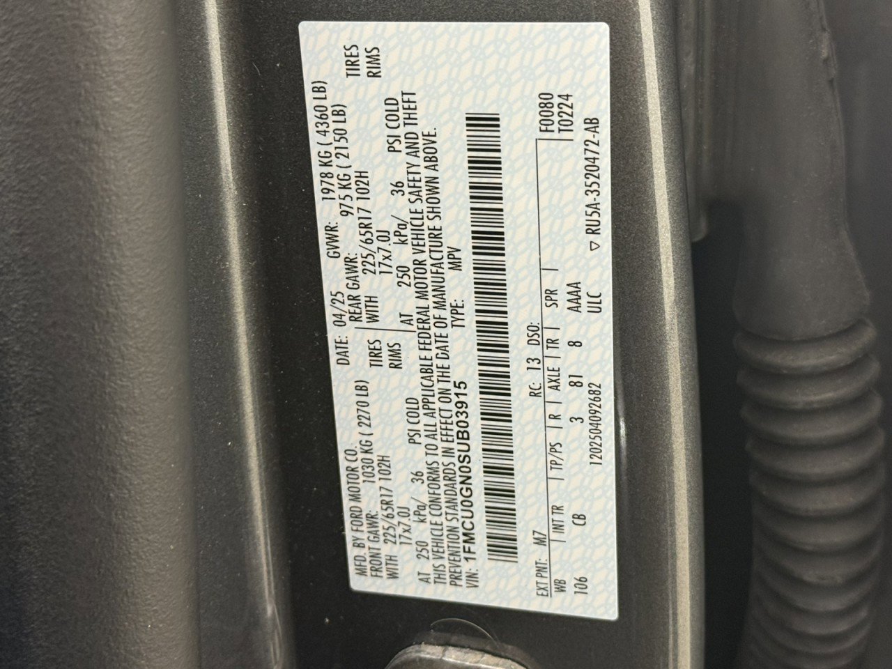 Certified 2025 Ford Escape Active w/ Cold Weather Package FWD image 23