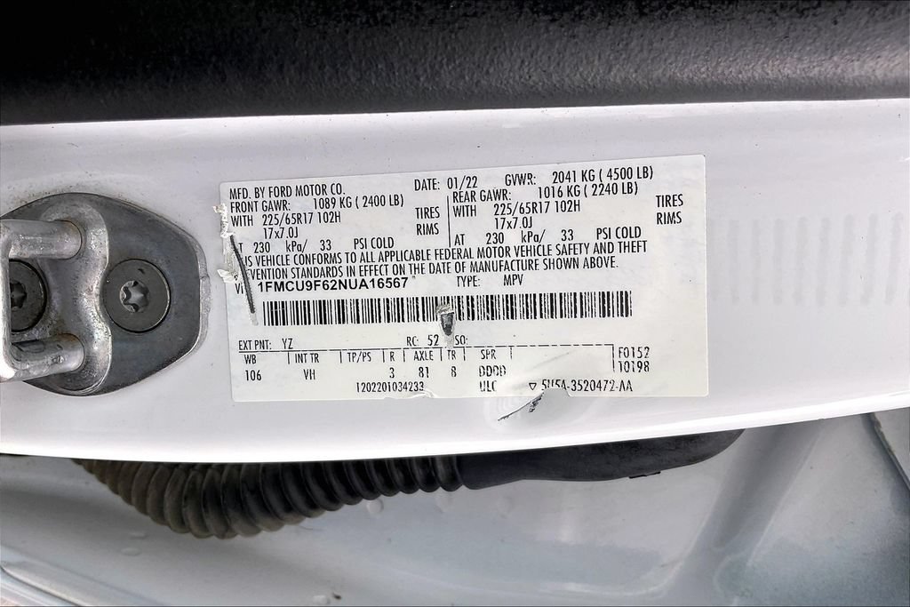 Certified 2022 Ford Escape S AWD/4WD image 34