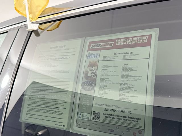 Certified 2024 Ford Edge SEL w/ Convenience Package image 14