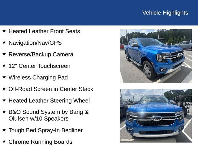 Certified 2024 Ford Ranger Lariat w/ FX4 Off-Road Package AWD/4WD image 4