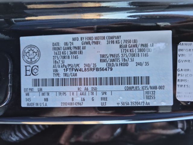 Certified 2024 Ford F150 Tremor w/ Equipment Group 402A High AWD/4WD image 25