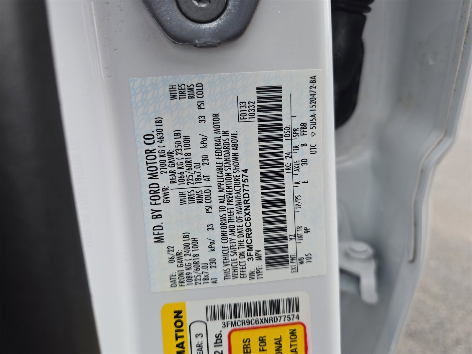 Certified 2022 Ford Bronco Sport Outer Banks image 29