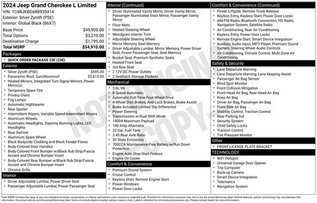 Used 2024 Jeep Grand Cherokee L Limited image 40