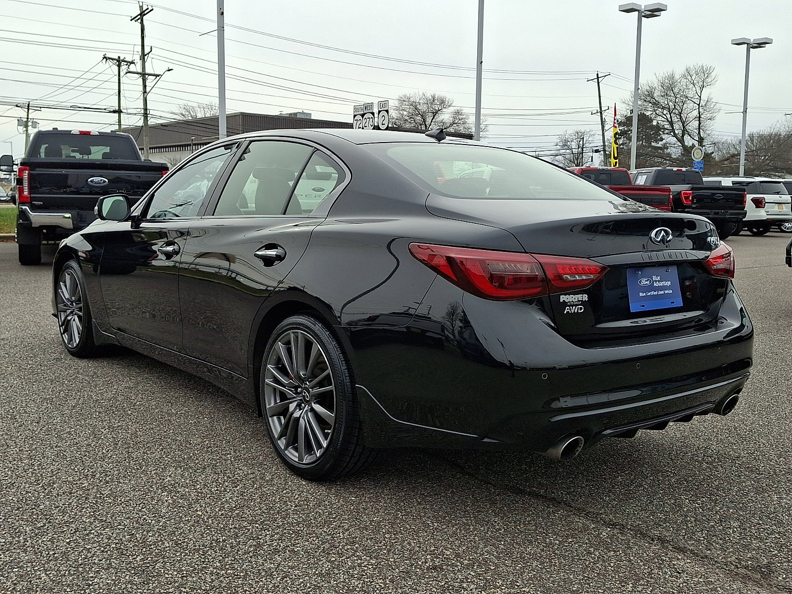 Used 2021 INFINITI Q50 Red Sport 400 w/ All Weather Package image 8