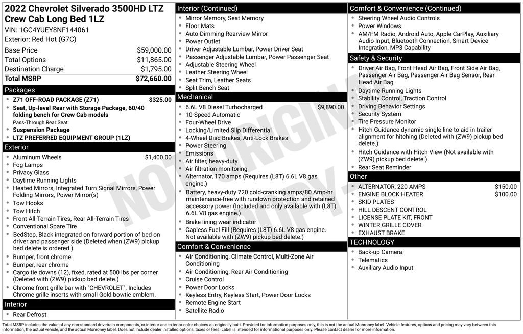Used 2022 Chevrolet Silverado 3500 LTZ w/ Z71 Off-Road Package AWD/4WD image 26