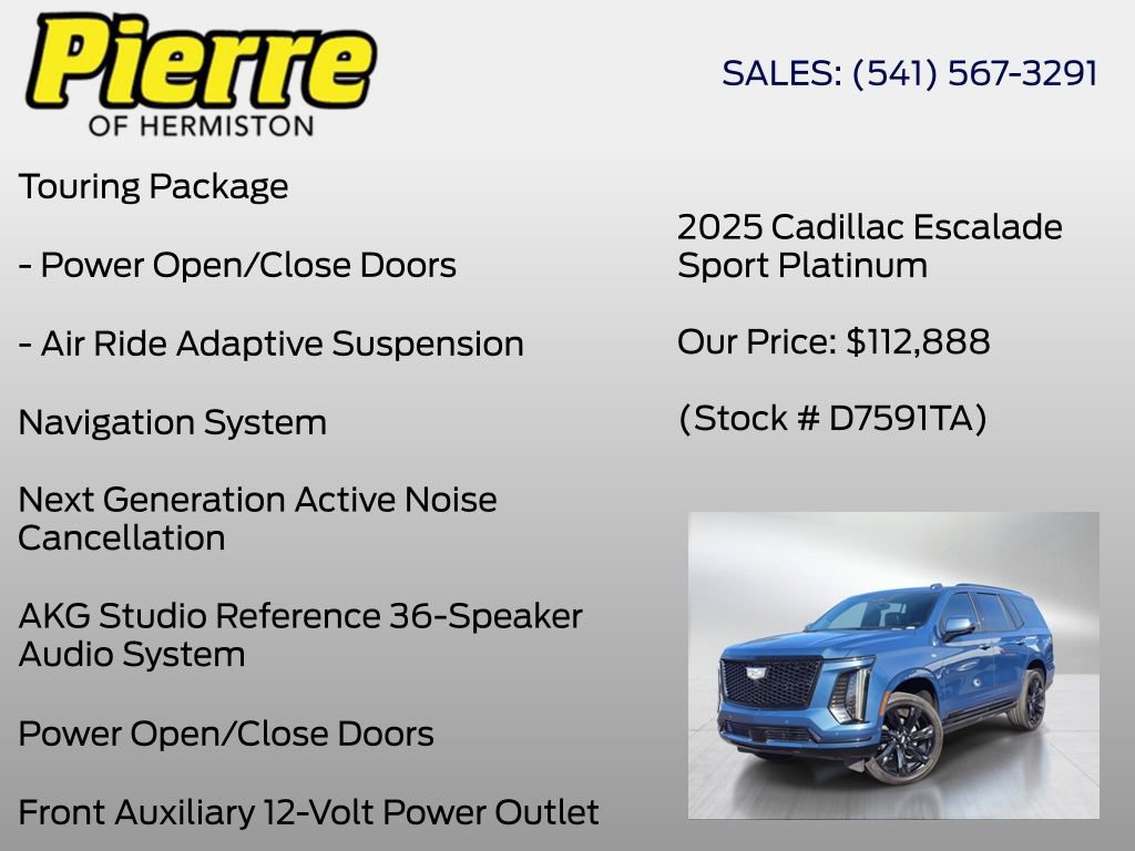 Used 2025 Cadillac Escalade Sport Platinum image 30