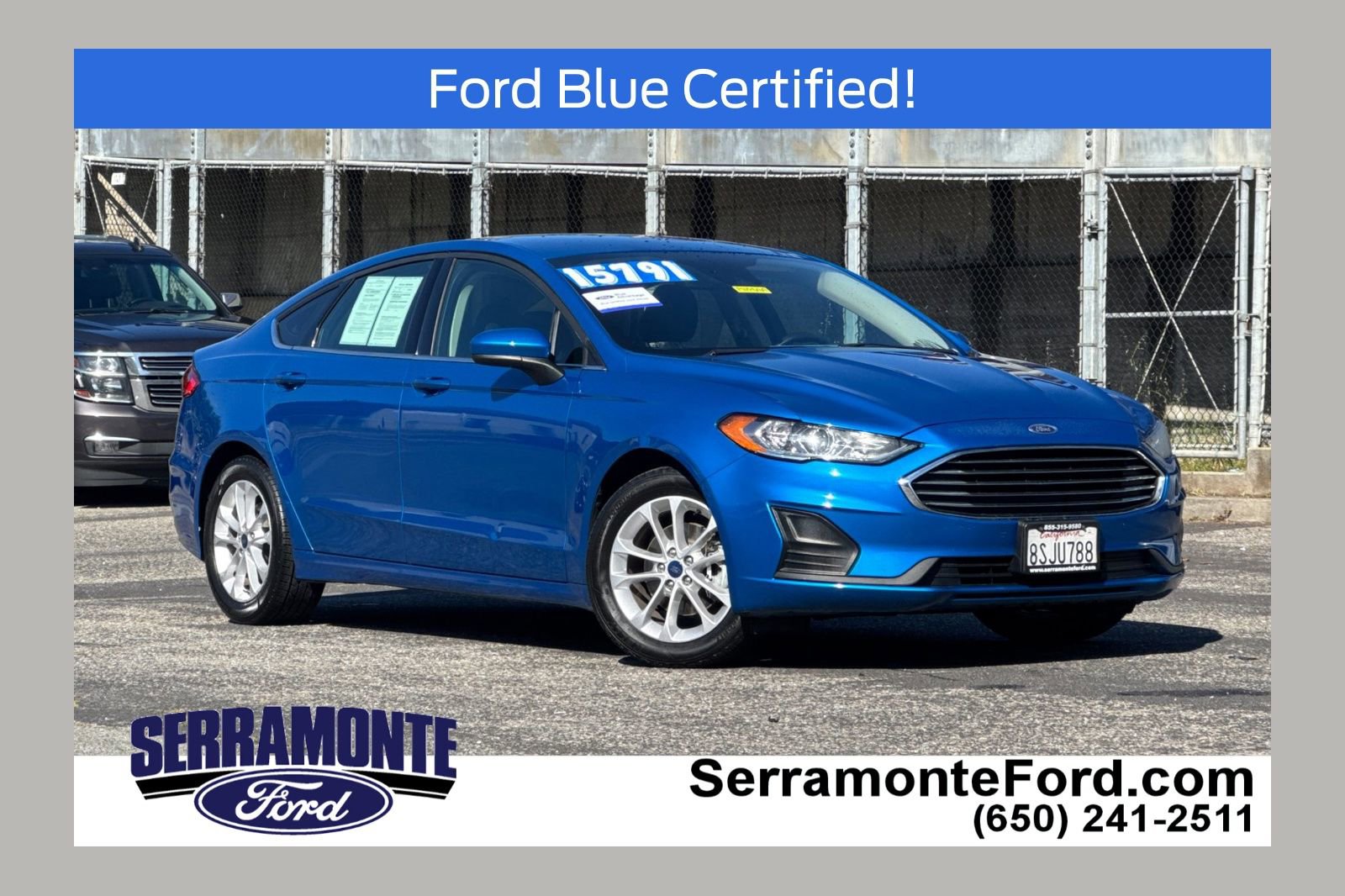 Certified 2020 Ford Fusion SE FWD image 1
