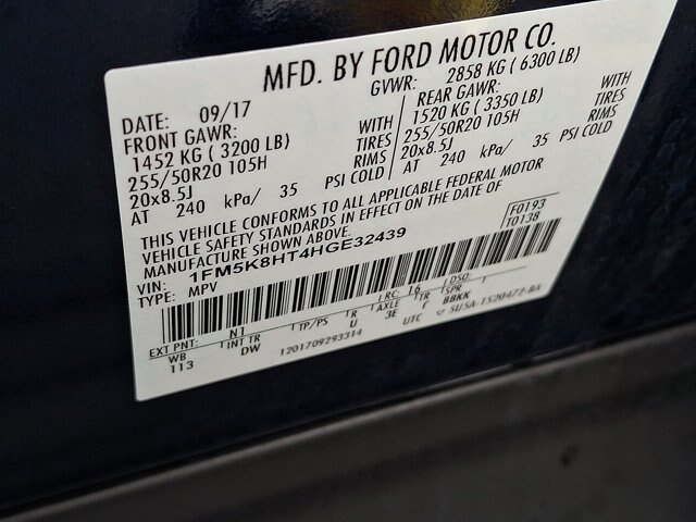 Certified 2017 Ford Explorer Platinum AWD/4WD image 33
