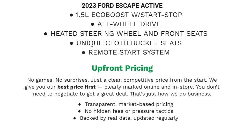 Certified 2023 Ford Escape Active image 2