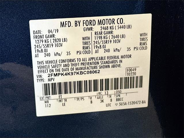 Certified 2019 Ford Edge Titanium w/ Cold Weather Package image 24