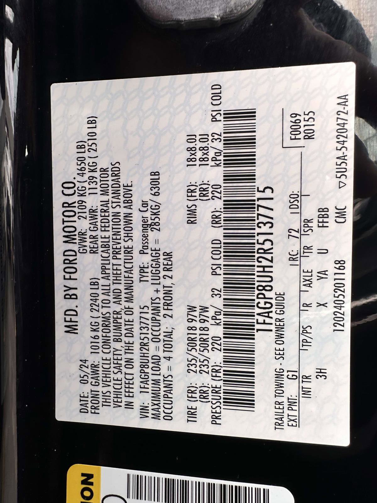 Certified 2024 Ford Mustang Premium image 31