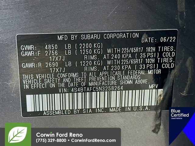 Used 2022 Subaru Outback Premium image 37