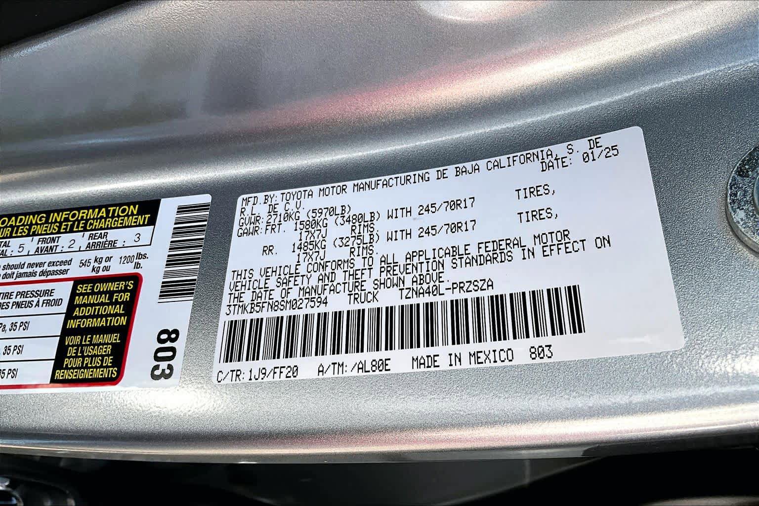 Used 2025 Toyota Tacoma SR5 RWD image 34