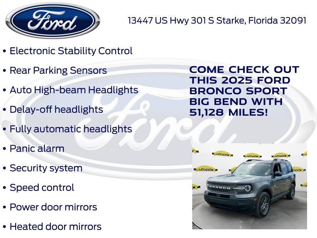 Certified 2025 Ford Bronco Sport Big Bend AWD/4WD image 32