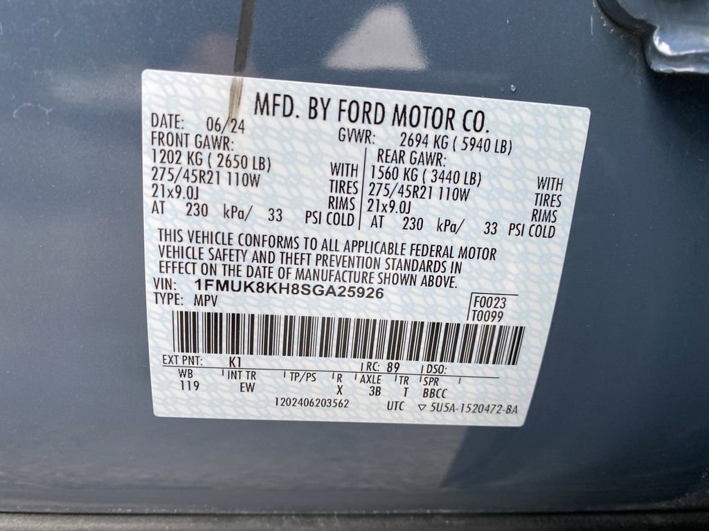 Certified 2025 Ford Explorer ST-Line w/ Premium Package image 57