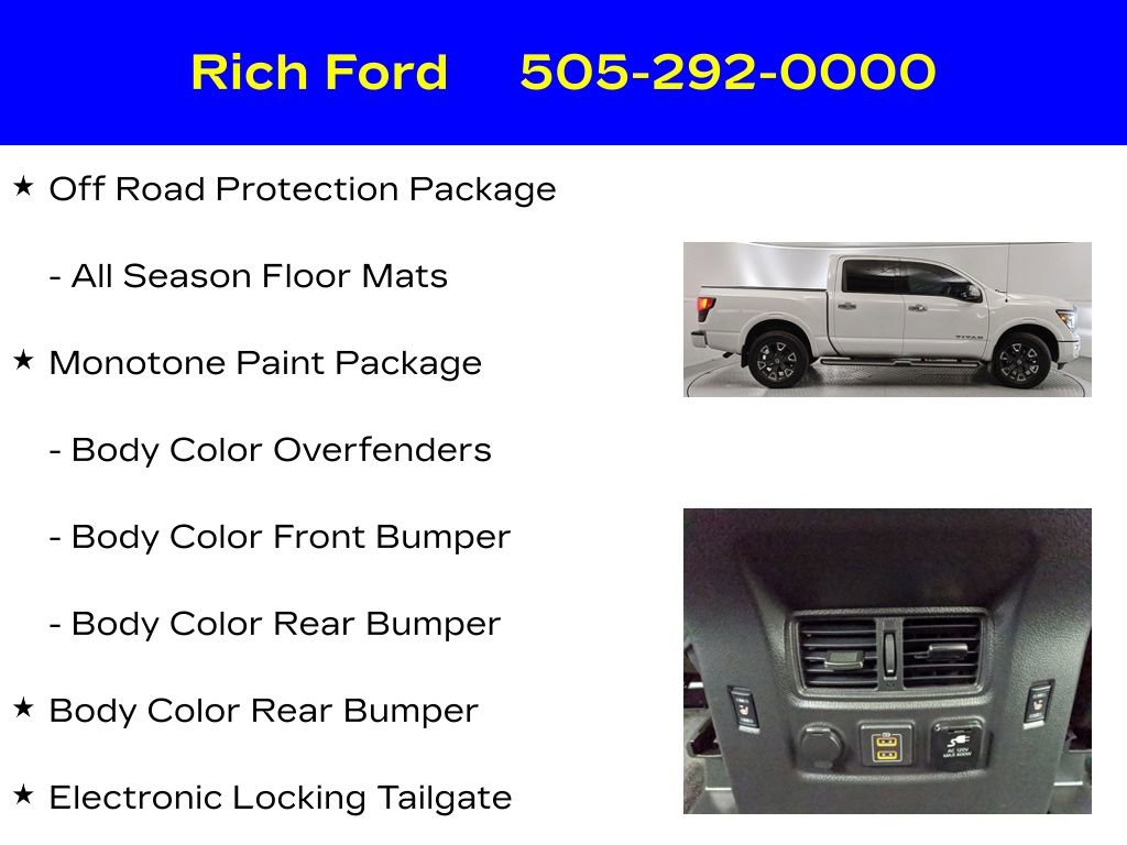 Used 2021 Nissan Titan Platinum Reserve w/ Moonroof Package AWD/4WD image 22