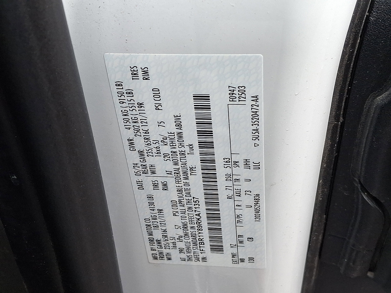 Certified 2024 Ford Transit 250 Low Roof w/ Exterior Upgrade Package image 26