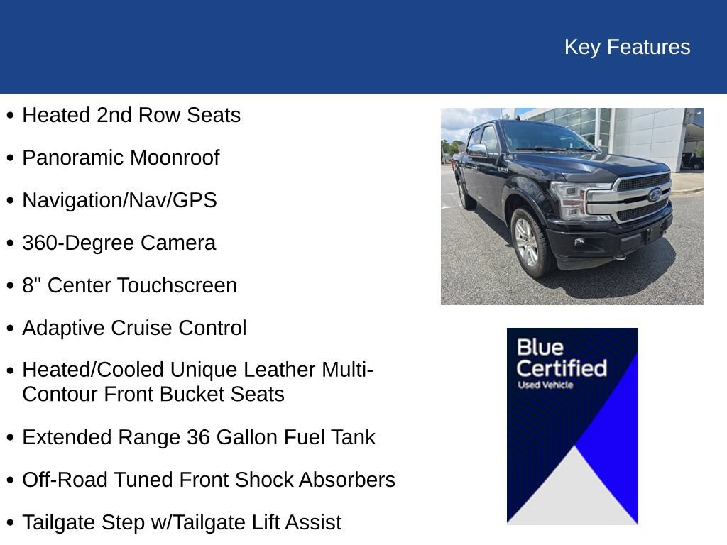 Certified 2020 Ford F150 Platinum w/ Equipment Group 701A Luxury AWD/4WD image 11
