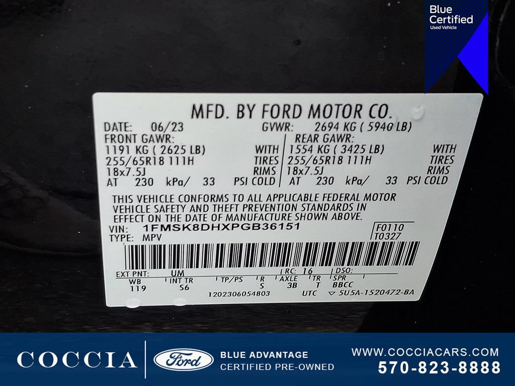 Certified 2023 Ford Explorer XLT w/ Equipment Group 202A AWD/4WD image 27