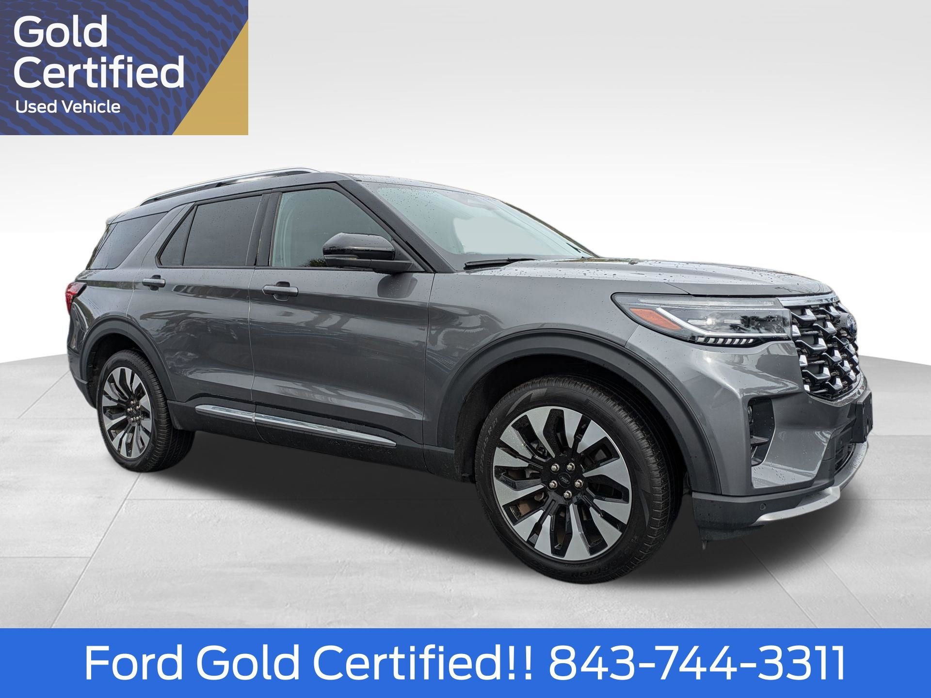 Certified 2025 Ford Explorer Platinum w/ LUX Leather Package