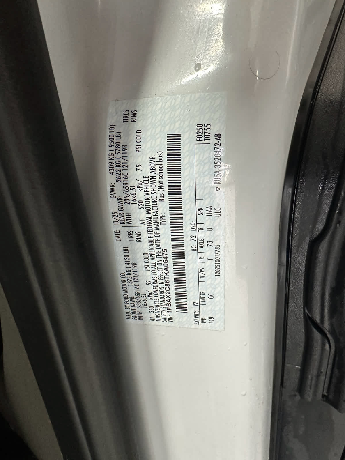 Certified 2026 Ford Transit 350 XLT RWD image 16