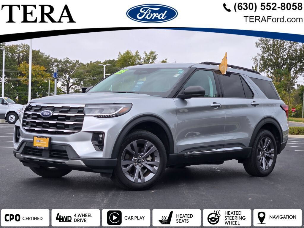 Certified 2025 Ford Explorer Active w/ Active Comfort Package AWD/4WD 360° Tour