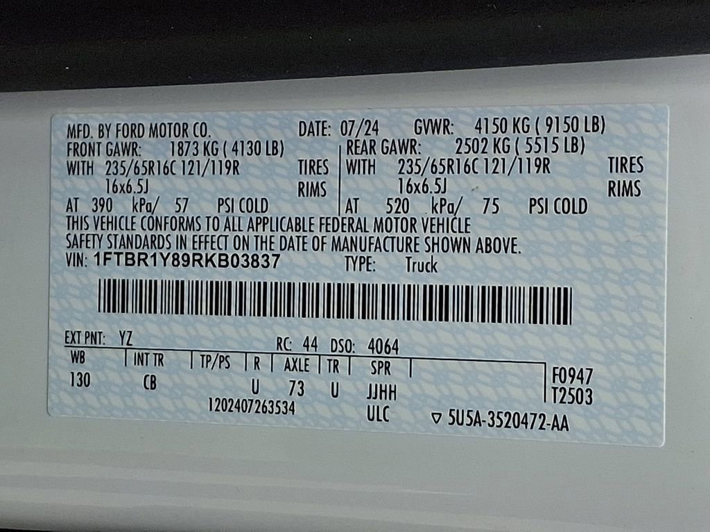 Certified 2024 Ford Transit 250 Low Roof w/ Exterior Upgrade Package image 27